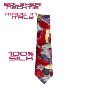 Bulgheri Men's Italian Made 100% Silk Necktie
